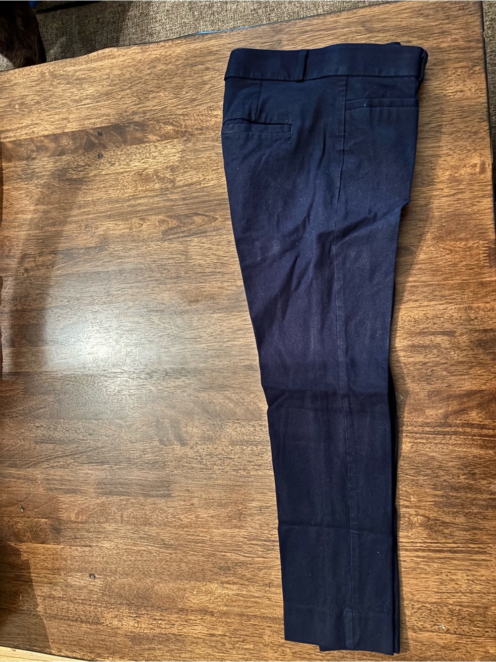Banana Republic Men's Navy Flat-Front Dress Pants